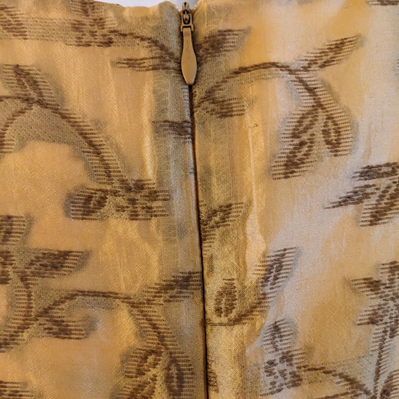 Vintage Linea sleeveless gold shift dress size UK 12. - Picture 3 of 6